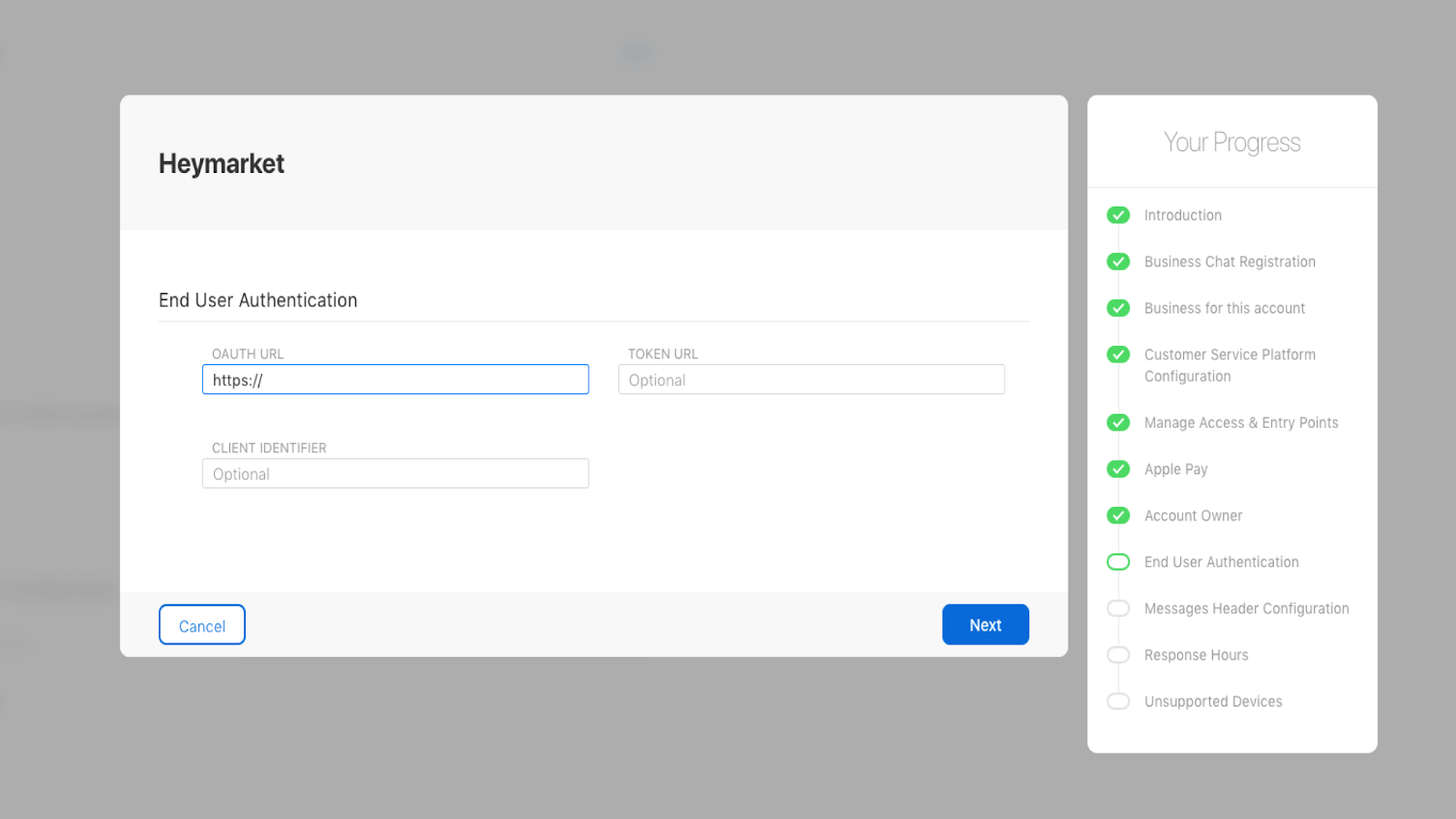 Apple Business Chat Integration – Heymarket