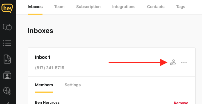 Adding Users to your Team and Inbox